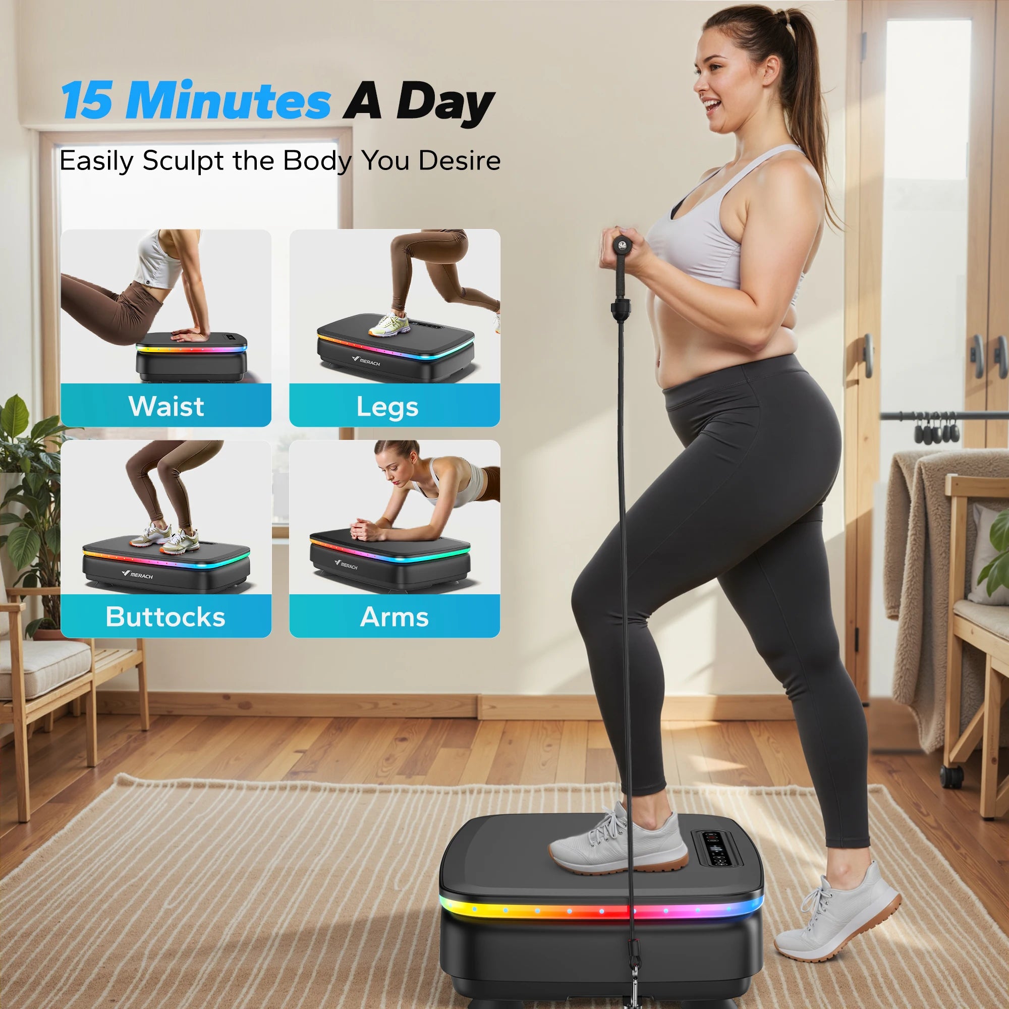 MERACH Vibration Plate Exercise Machine