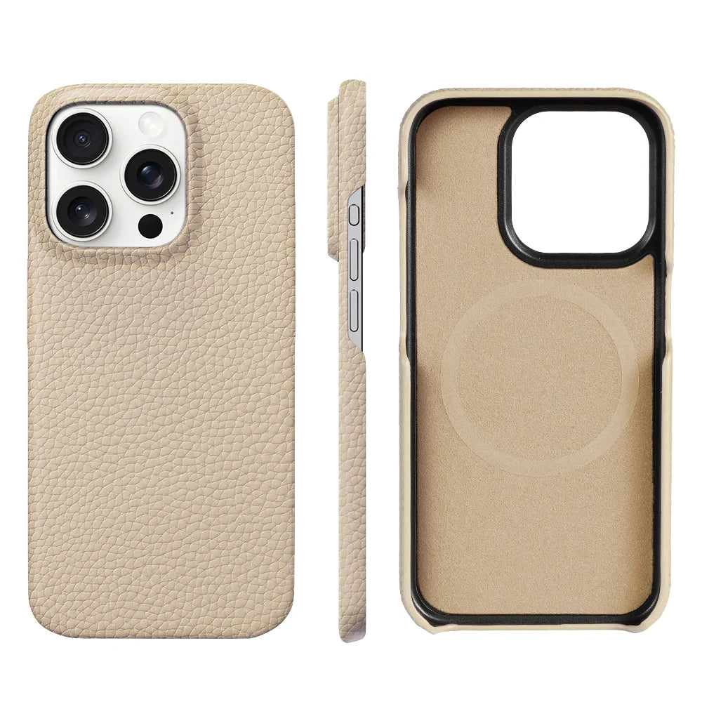 LANGSIDI Genuine Leather iPhone Case
