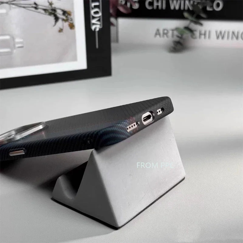 Carbon Fibre Magnetic iPhone Case